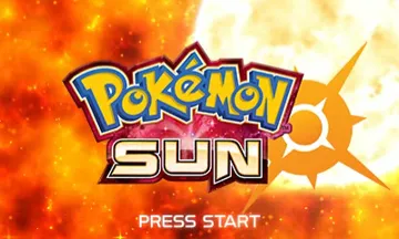 Pokemon Sun (Japan) screen shot title